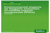 Environmentalimpacts on biogenic emissions of volatile ... › sites › default › files › medien › 14… · organic compounds (BVOCs), their importance for the environment,