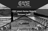 CSDR Submit-Review Website: Reviewer Guide · To view the formatted file version of the 1921 and 1921- 1 reports, Select the “Formatted File Export” tab in the Validation Report