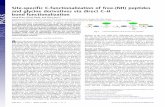 Site-specific C-functionalization of free-(NH) … › content › pnas › 106 › 11 › 4106.full.pdfSite-specific C-functionalization of free-(NH) peptides and glycine derivatives