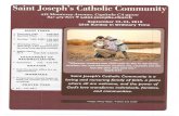 Saint Joseph's Catholic Community ... 2018/09/21  · Saint Joseph's Catholic Community 435 Monterey Avenue, Capitola CA 95010 831-475-8211 saint- September 22-23, 2018 25th Sunday