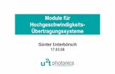 Module für Hochgeschwindigkeits- Übertragungssystemeitg.hs-harz.de › wp-content › uploads › sites › 9 › 2017 › 06 › ... · © u2t Photonics | titel of presentation