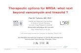 Therapeutic options for MRSA: what next beyond …...24 August 2013 Therapeutic options for MRSA: beyond vancomycin and linezolid (3d SICCMAC) 1 Therapeutic options for MRSA: what