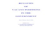 BULLETIN OF VACANT POSITIONS IN THE GOVERNMENTcscrov.x10.mx/bvp/AFO 05-19-2016.pdf · 2016-05-23 · BULLETIN OF VACANT POSITIONS IN THE GOVERNMENT REGION 5 – Province of Albay