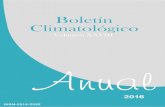 Boletín Climatológico - Anual 2016 Vol. XXVIII · 2 Boletín Climatológico - Anual 2016 Vol. XXVIII CARACTERÍSTICAS CLIMÁTICAS 1 - PRECIPITACIÓN 1.1 - Precipitación media Las