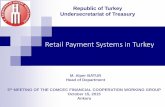 Retail Payment Systems in Turkey · This presentation exclusively addresses the ... Payment Systems in Turkey OPERATION TRANSFER SYSTEM SETTLEMENT CUSTOMER PAYMENTS RPS (PÖS) Retail