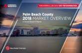 Palm Beach County 2018 MARKET OVERVIEW · View Market Overview cushwakesouthff.com FOR INTERNAL USE ONLY. NOT FOR DISTRIBUTION. ADDITIONAL PAGES PALM BEACH COUNTY TOTAL POPULATION