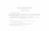 Inner Product Spaces Linear Algebra Notesmandal.faculty.ku.edu/math790/innerProdC8.pdf · Inner Product Spaces Linear Algebra Notes Satya Mandal November 21, 2005 1 Introduction In