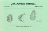 Tho Edinburgh Geologist · the Spring issue of THE EDINBURGH GEOLOGIST, in which I think you will find a good deal of interesting reading. The issue has a distinctly international