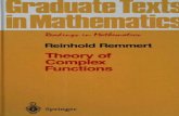 Theory of Complex Functions - UNAM › ~hector › Remmert-TheoryCpxFtns.pdf · PREFACE TO THE FIRST GERMAN EDITION ix Notes for the Reader. Reading really ought to start with Chapter