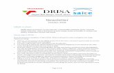 Newsletter - DRISA · 2018-10-15 · Newsletter October 2018 DRISA in short DRISA plans to present, on the internet, a searchable catalogue of the Transnet Image collection, with