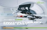 COMPACT IMAGE-GUIDED IMPT SOLUTION PROTON THERAPY … · COMPACT IMAGE-GUIDED IMPT SOLUTION Proteus ®ONE . Proton therapy is used today to treat many cancers and is particularly