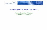 Common Data ElementsCommon Data Set 2014-2015 B. ENROLLMENT AND PERSISTENCE B1. Institutional Enrollment—Men and Women Provide numbers of students for each of the following categories