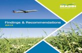 Findings & Recommendations · capital on investments, feedstock providers could enter into long-term supply agreements with better than market pricing, fuel producers could consider