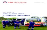 NSW AMBULANCE STRATEGIC PRIORITIES · Strategic Priorities 2018-19. The Strategic Priorities link directly to those of NSW Health, and build on the foundations laid by the NSW Ambulance