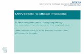 University College Hospital Sacrospinous colpopexy › PandV › PIL › Patient information leaflets... · Vaginal vault prolapse is a condition that can affect women who have had