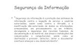 Segurança da Informaçãoluizhoffmann.com.br/docs/Seguranca/Aulas/Aula_1.pdf · •“Segurança da informação é a proteção dos sistemas de informação contra a negação de