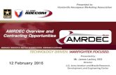 AMRDEC Overview and Contracting Opportunitieshamaweb.org › presentations › 2016 › february2016jameslackey.pdf · 12 February 2016 AMRDEC Overview and Contracting Opportunities