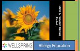 taining Allergy Education - Amazon S3 › clippingsme-assets › ... · • Allergic rhinitis 15-40% of population • Asthma 7% of population • 50-100% of patients with asthma