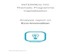 INTERREG IVC Thematic Programme Capitalisation Analysis … · 2019-03-25 · October 2013 Credits: Experts for thematic capitalisation on eco-innovation Asel Doranova Asel Doranova