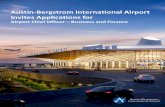Austin-Bergstrom International Airport Invites ...austintexas.gov › ... › Vacancies › AUS_chief_busfinance.pdf · vodka were consumed at AUS. •12,101 guitar picks sold in