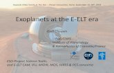 Exoplanets at the E-ELT era › investigacao › conferencias › ... · Outline Exoplanets at the E-ELT era I- The E-ELT project • Telescope & context • Instrumentation road