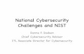National Cybersecurity Challenges and NIST · 2019-10-29 · The internet of things (to be hacked)! Cybersecurity is now a part of all our lives. “Patches” and other security