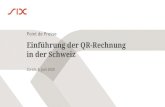 Einführung der QR-Rechnung in der Schweiz...Per Post: Die QR-Rechnung funktioniert auch wie ein Einzahlungsschein, der u.a. am Postschalter und Einzahlautomaten bezahlt oder per Zahlungsauftrag