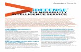 VULNERABILITY INTELLIGENCE SERVICE - Accenture · 2018-10-08 · vulnerability intelligence covers 1,000+ vendors and 71,000+ product versions— and the service continues to grow