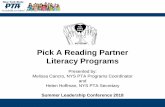 Pick A Reading Partner Literacy Programs · When schools encourage children to practice reading at home with parents, the children make significant gains in reading achievement compared
