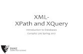 XML- XPath and XQuery › courses › spring17 › compsci316 › lectures › 22-xml.pdf•XSLT: stylesheetlanguage for XML, in XML •Transforms input XML by applying template rules