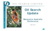 100505 Macquarie Australia Conference PRINT · 2017-01-22 · Gas value driving revised operating framework: Field reliability management Gas conservation with minor oil production