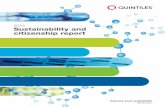 2015 Sustainability and citizenship report5 2015 Sustainability and Citizenship Report Letter from the CEO We are pleased to present our fourth Sustainability and Corporate Citizenship