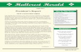 v Hallcrest Herald v Newsletter... · 2017-06-21 · 1 Hallcrest Herald April 2017 NEW SALES RECORDS This Spring showcased two new sales records in Hallcrest. Previously, $685,000