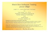 Black Box Software Testing 2004 (Fall)testingeducation.org › k04 › documents › bbst17_2004.pdf · Exploratory Testing • Every competent tester does some exploratory testing.