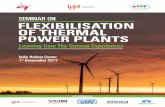 SEmInar On Flexibilisation oF thermal Power Plants · 2017-11-13 · 29 October, 2017 to 5 November, 2017. Present Seminar The present seminar on “Flexibilisation of Thermal Power