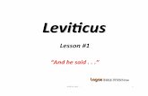 Levi%cuslogosdocs.s3.amazonaws.com/third-edition/005-leviticus/...These texts are essential reading Documents of the Second Vatican Council •Dei Verbum (1965) Documents of the Pontifical