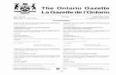 Ontario Gazette Volume 144 Issue 24, La Gazette de l'Ontario … · 1, 2012, as the day on which the following provisions of Schedule 4 to the Good Government Act, 2009, c. 33, come