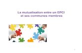 La mutualisation entre un EPCI et ses communes membres · La mutualisation dans le cadre intercommunal peut prendre des formes variées et plus ou moins intégrées : - de prestations