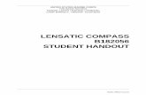 LENSATIC COMPASS B182056 STUDENT HANDOUT · lensatic compass are the center hold technique and compass-to-cheek technique. The table below lists the steps to perform the center-hold