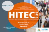 Contact the HFTP Exhibits Department at +1 (800) 646-4387 or +1 … · 2016-04-08 · promote your technologies on the New Products Showcase on the HITEC web site. For more information