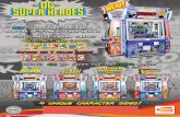 COIN PUSHER FEATURING POPULAR DC COMICS SUPER HEROES ... · POPULAR DC COMICS SUPER HEROES - COLLECTABLE TRADING CARDS! UNITE THE 7 HERO CARDS! THE CARDS FOR'THE EE HERO TOKENS BONUS!