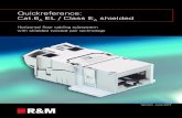 Quickreference: Cat.6A EL / Class EA shielded - CRS...CP Cable Cat.6A EL, S/FTP, 4P, LSFRZH, RJ45/s-RJ45/s, R813806 7.5 m R813788 10.0 m R813790 15.0 m 090.6324 CP CABLES FM Global