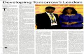 ArcelorMittalarcelormittalsa.com › Portals › 0 › Developing Tomorrow's Leaders.pdf · Advocate Thulisile Madonsela deliv- ered the key note address. The first plenary session