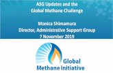 ASG Updates and the Global Methane Challenge · and sustainability through publications, training and workshops. Global Methane Initiative Coal Sector Home Page New design integrates