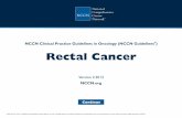 Practice Guidelines in Oncology - Rectal Cancer · Chemotherapy for Advanced or Metastatic Disease (REC-E) Principles of Survivorship (REC-F) Staging (ST-1) Pedunculated polyp with