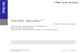 GUIX Studio™ Quick Start Guide - synergygallery.renesas.com€¦ · Renesas SynergyTM Platform Synergy Software Synergy Software (SSP) Component User ’ al All information contained