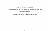 VETERANS TREATMENT COURT › DrugCourt › Veterans--part. handbook.pdf · health and/or substance abuse disorders from the ... concerning your mental health and drug treatment and