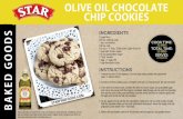 OLIVE OIL CHOCOLATE CHIP COOKIES · Extra Light Olive oil is perfect for cooks who desire the health benefits of traditional olive oil, but not a distinct olive taste in their baked