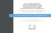 CONFERENCE HANDBOOK - AACBT · CONFERENCE OF THE AUSTRALIAN ASSOCIATION FOR COGNITIVE AND BEHAVIOUR THERAPY Innovations in Cognitive and Behavioural Therapies across the Lifespan