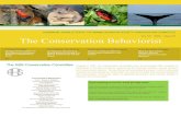 Investing in the Future The Conservation Behaviorist...behavior and conservation. A BIANNUAL NEWSLETTER BY THE ANIMAL BEHAVIOR SOCIETY CONSERVATION COMMITTEE Vol. 12 / 2014 / Issue